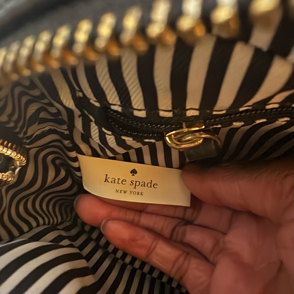 Kate Spade Black Pebbled Leather Camera Crossbody with Tassel - Picture 13 of 13